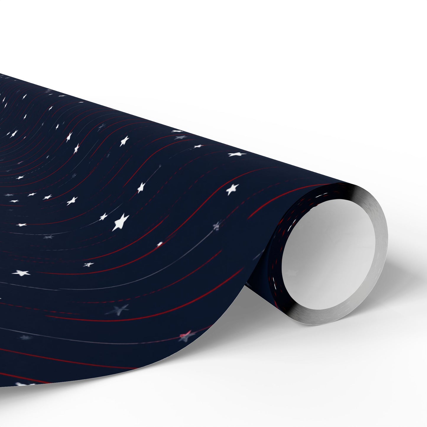 Stars & Stripes Patriotic Wrapping Paper — Red, White & Navy | Independence Day Gift Wrap
