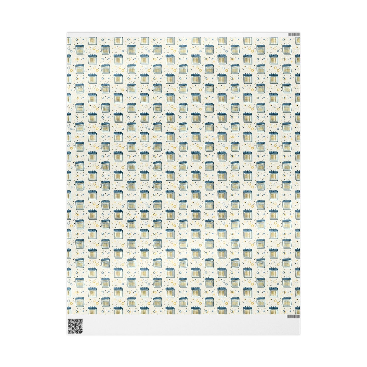 Vintage Analog Calendar Wrapping Paper