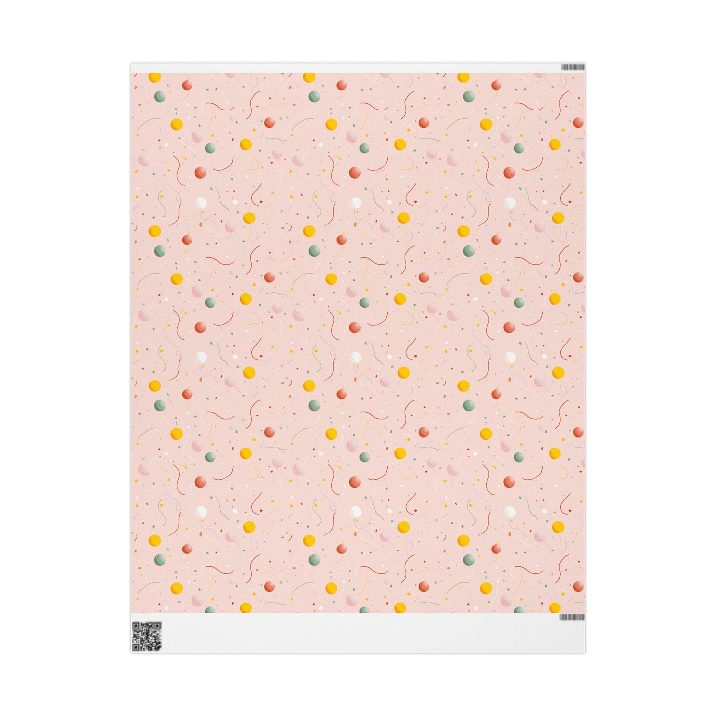 Festive Confetti & Balloon Wrapping Paper | All-Occasion Celebration Gift Wrap