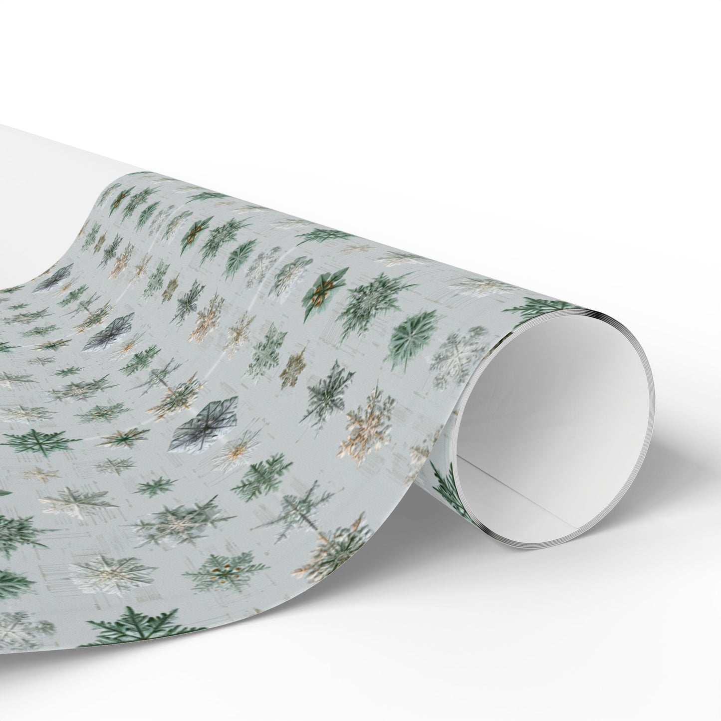 Snowflake Taxonomy Wrapping Paper | Scientific Snowflake Pattern | Winter Gift Wrap