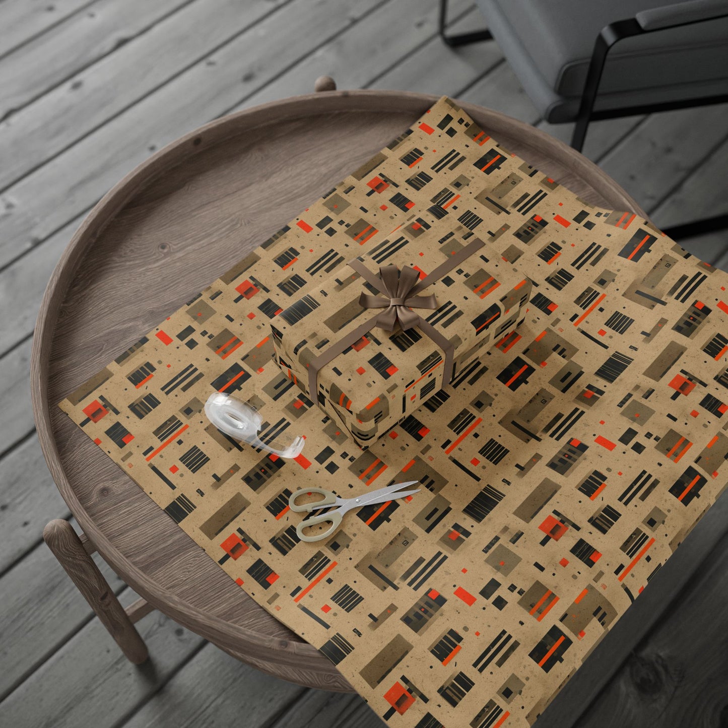 Warehouse & Industrial Pattern Wrapping Paper — Bay No. 004