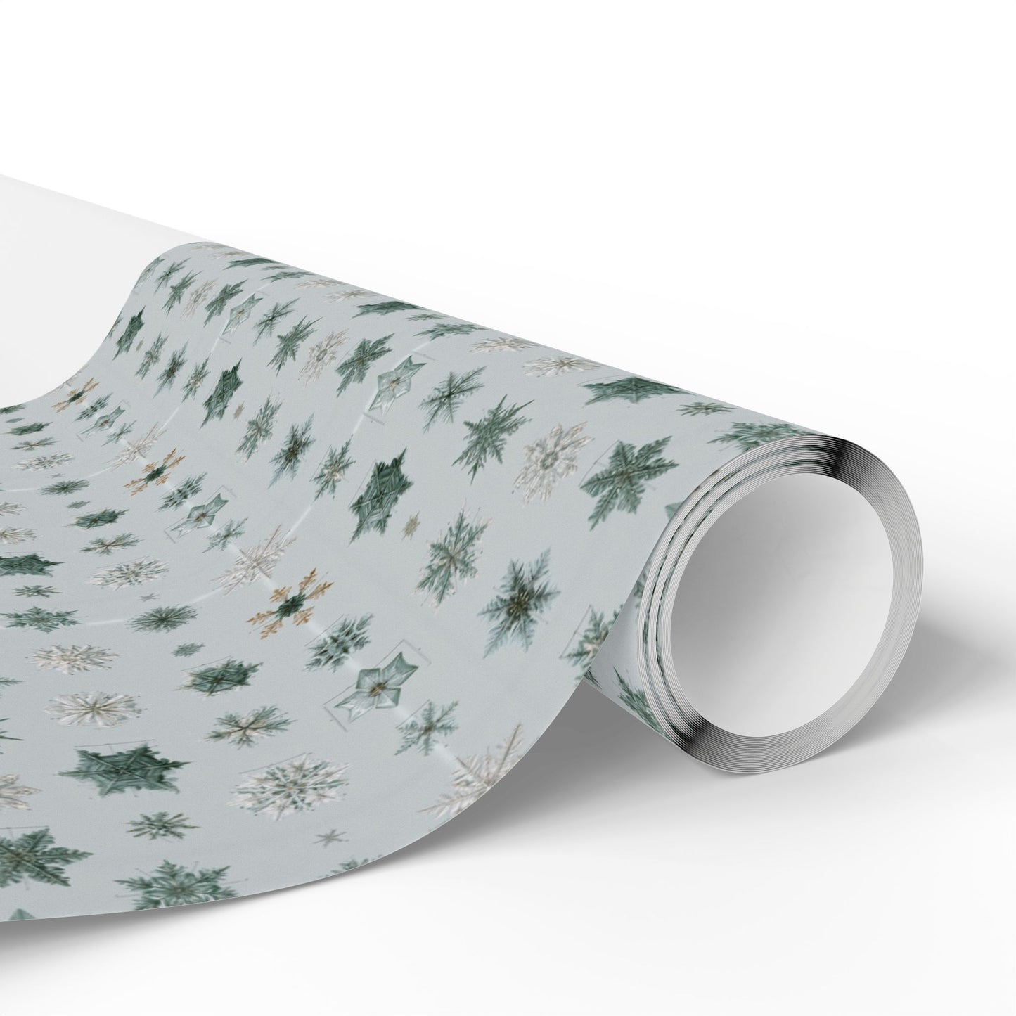 Snowflake Taxonomy Wrapping Paper | Scientific Snowflake Pattern | Winter Gift Wrap