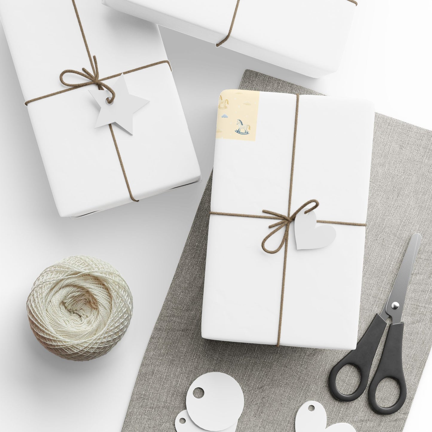All-Season Baby Wrapping Paper — Baby-themed Pattern