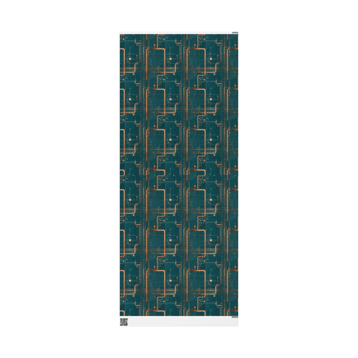 Circuit Board Pattern Wrapping Paper — Trace No. 003