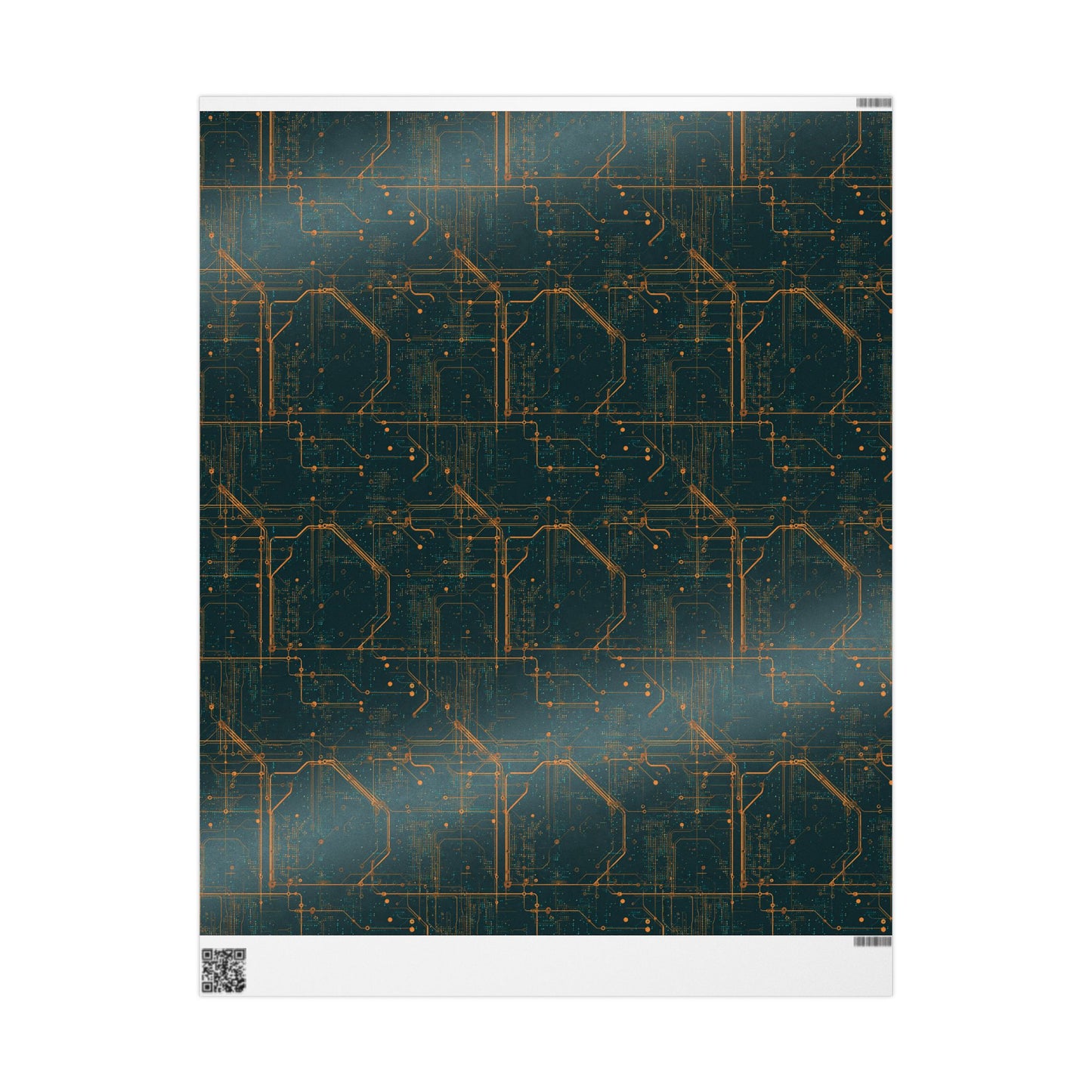 Circuit Board Pattern Wrapping Paper — Trace No. 001