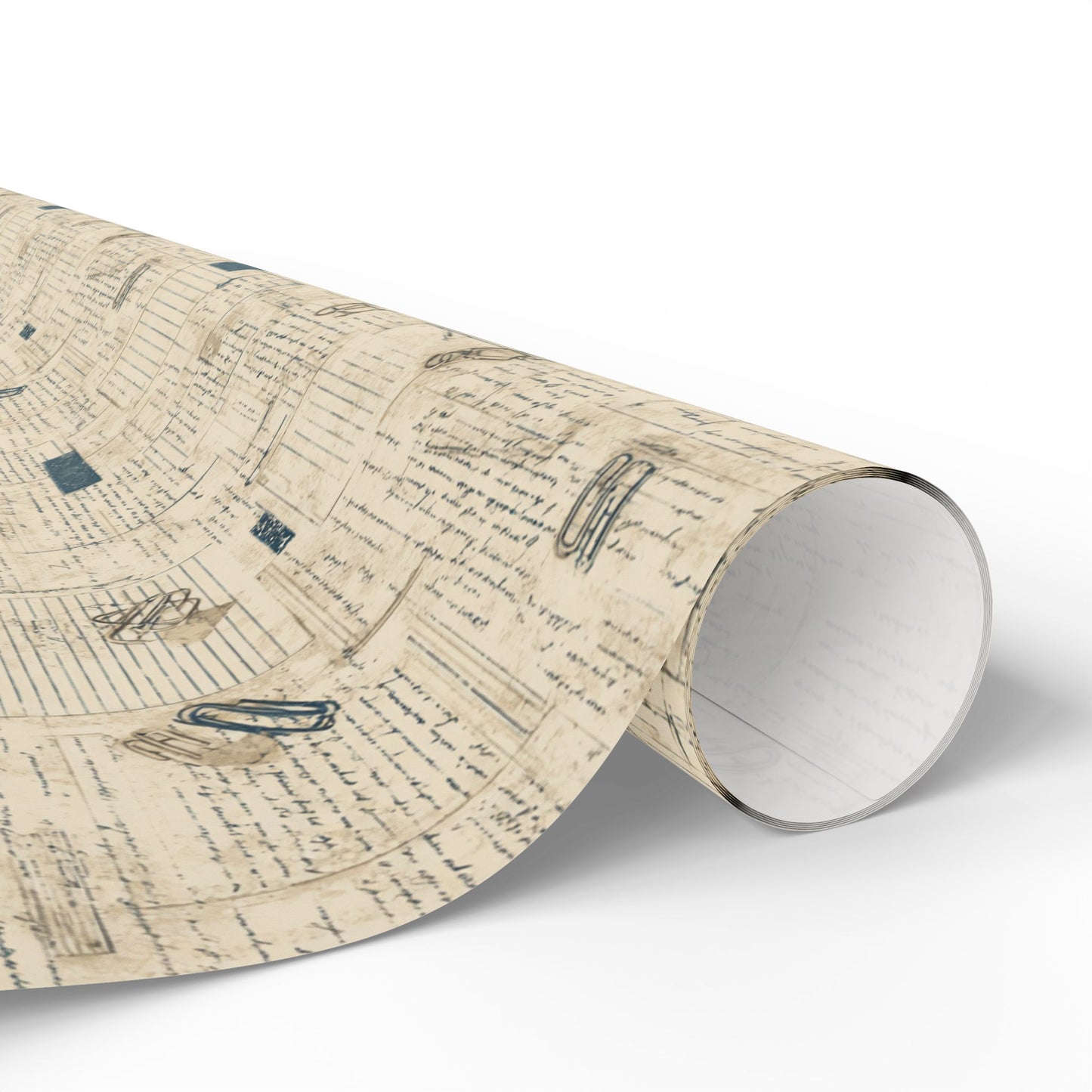 Marginalia & Notes Pattern Wrapping Paper — Page No. 003