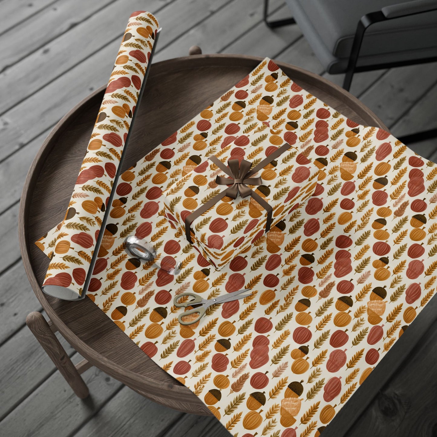 Mid-Century Modern Harvest Wrapping Paper
