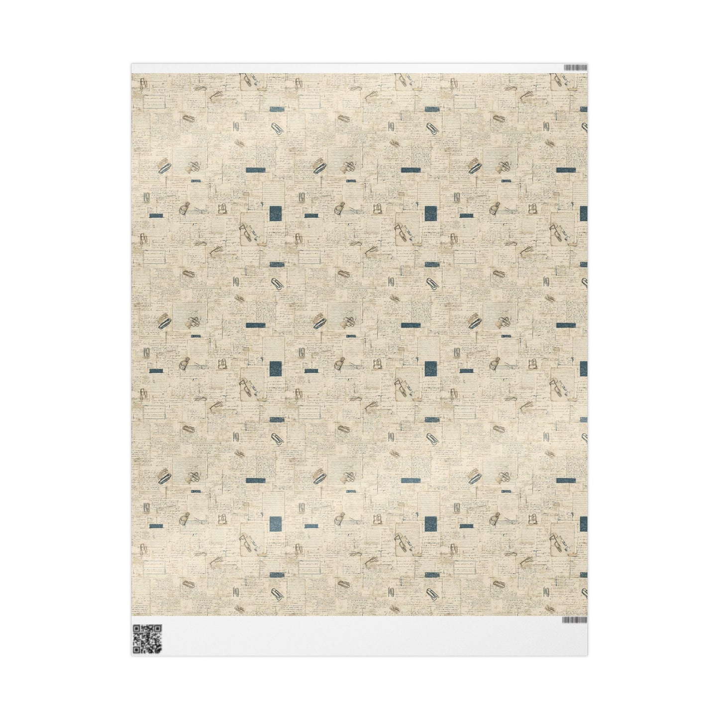Marginalia & Notes Pattern Wrapping Paper — Page No. 003