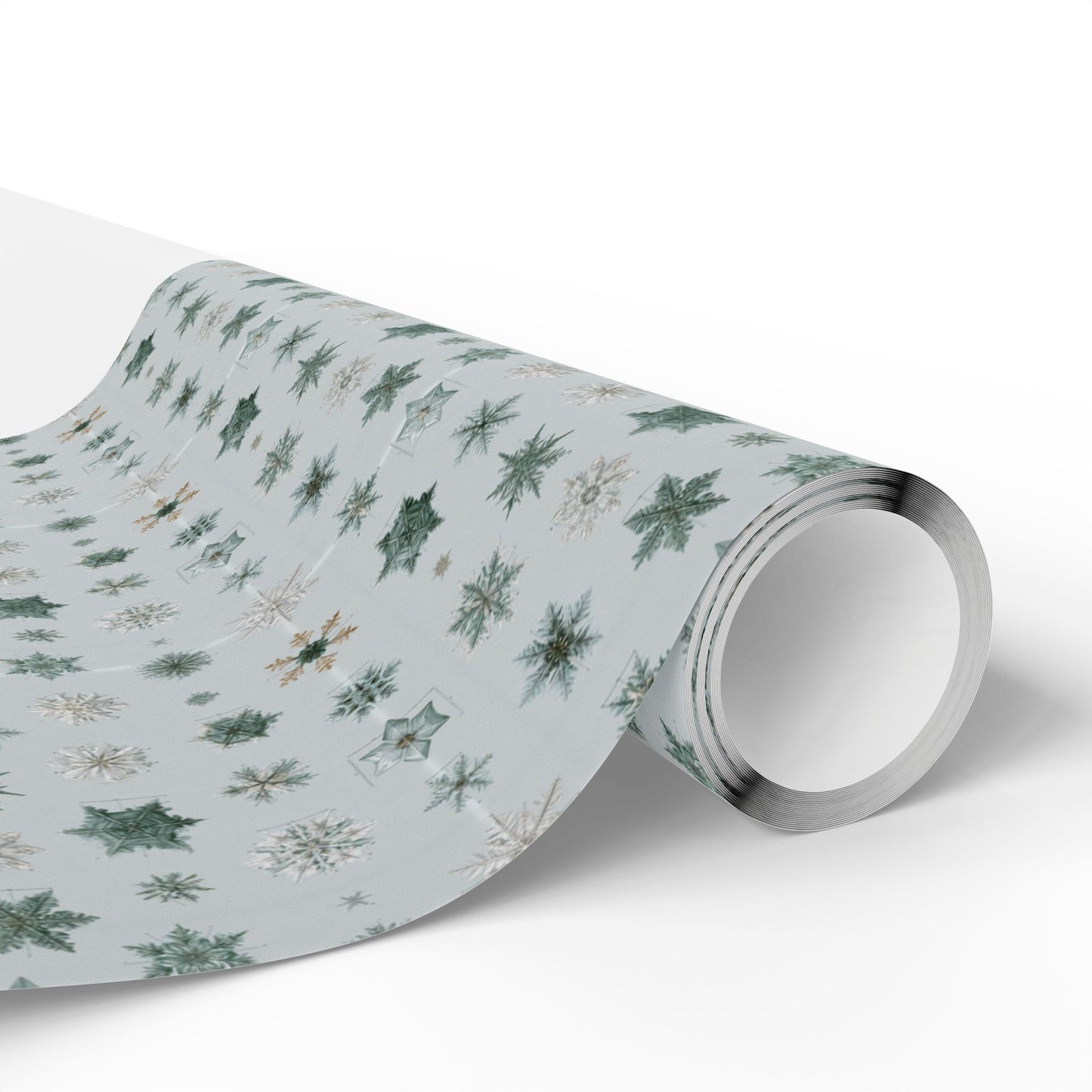 Snowflake Taxonomy Wrapping Paper | Scientific Snowflake Pattern | Winter Gift Wrap