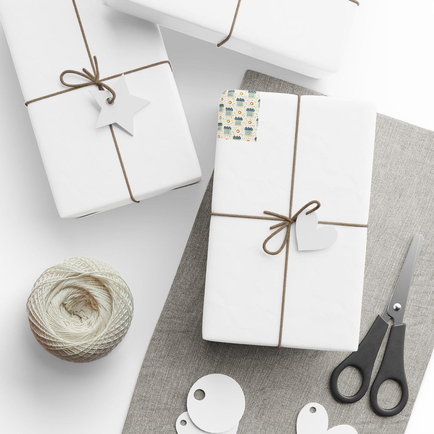 Calendar Page Wrapping Paper | Vintage Analog Calendar Motif | All-Season Gift Wrap