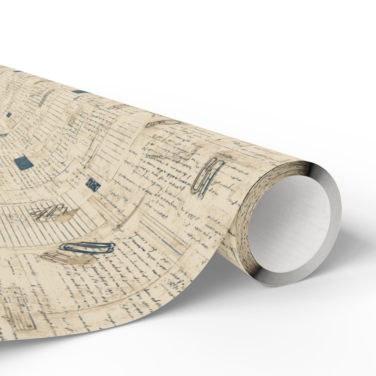 Marginalia & Notes Pattern Wrapping Paper — Page No. 003