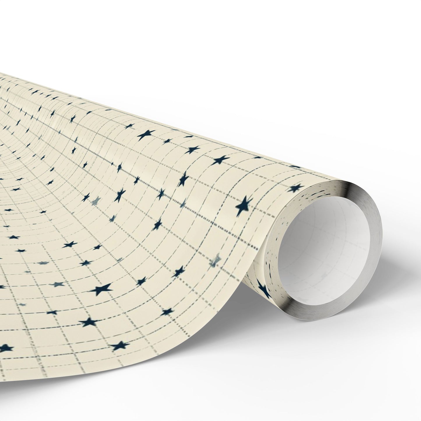 Minimalist Star Grid Wrapping Paper