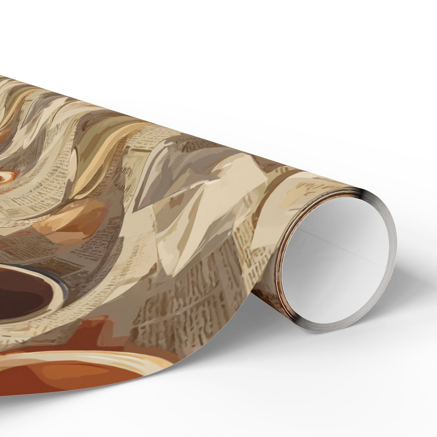 Newspaper Typography Pattern Wrapping Paper — Edition No. 003