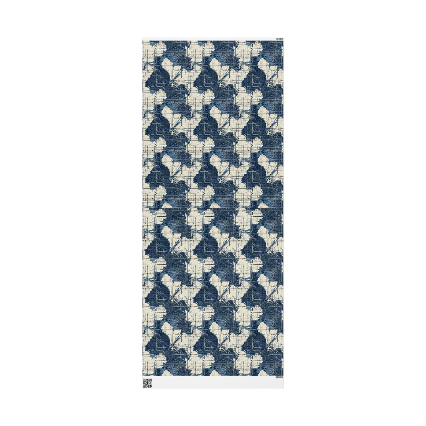 Utility & Infrastructure Map Wrapping Paper — Grid No. 003