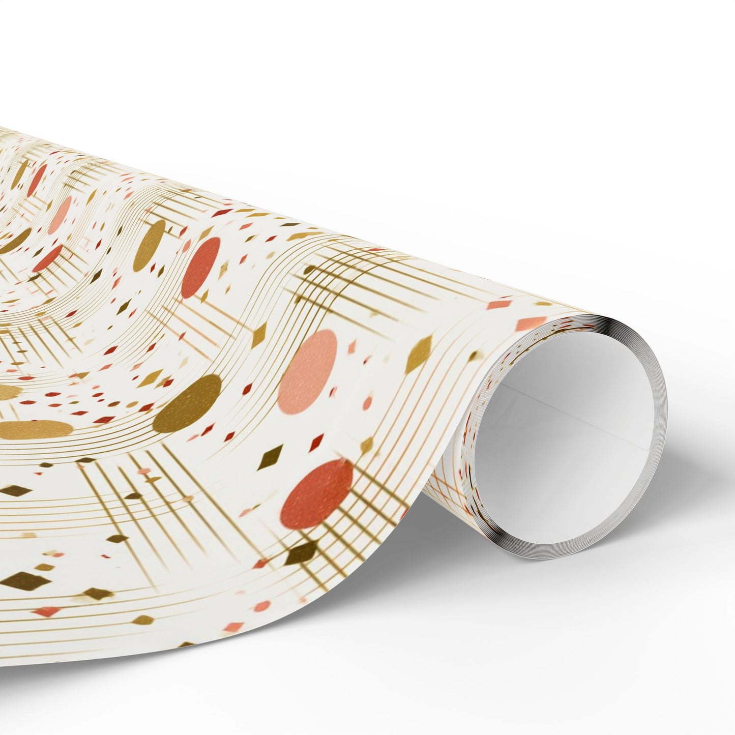 Geometric Celebration Grid Wrapping Paper
