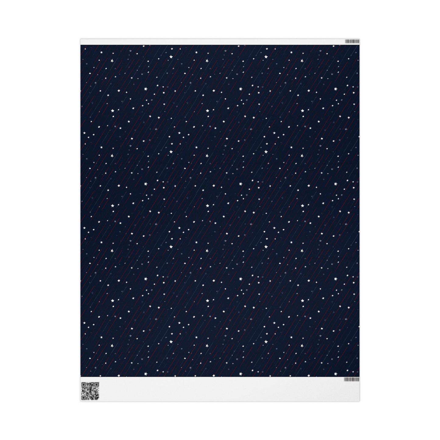 Stars & Stripes Patriotic Wrapping Paper — Red, White & Navy | Independence Day Gift Wrap
