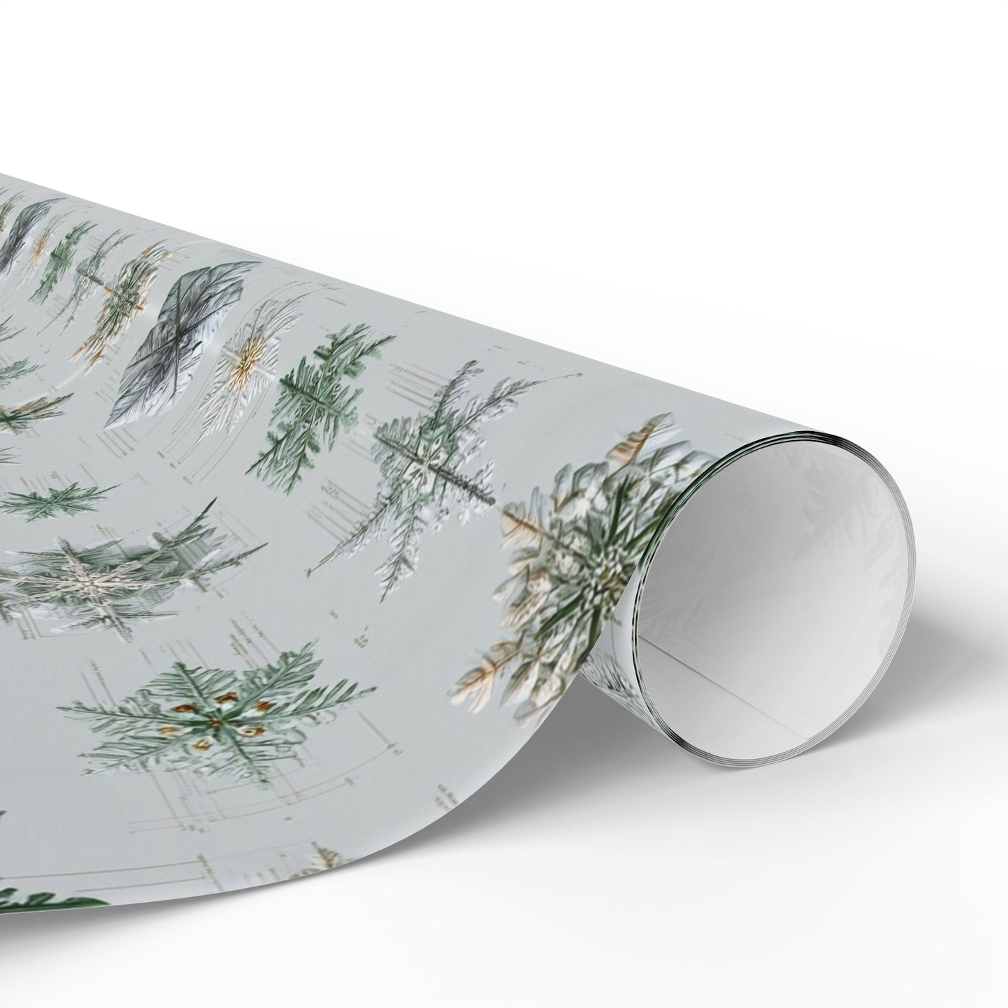 Scientific Snowflake Taxonomy Wrapping Paper