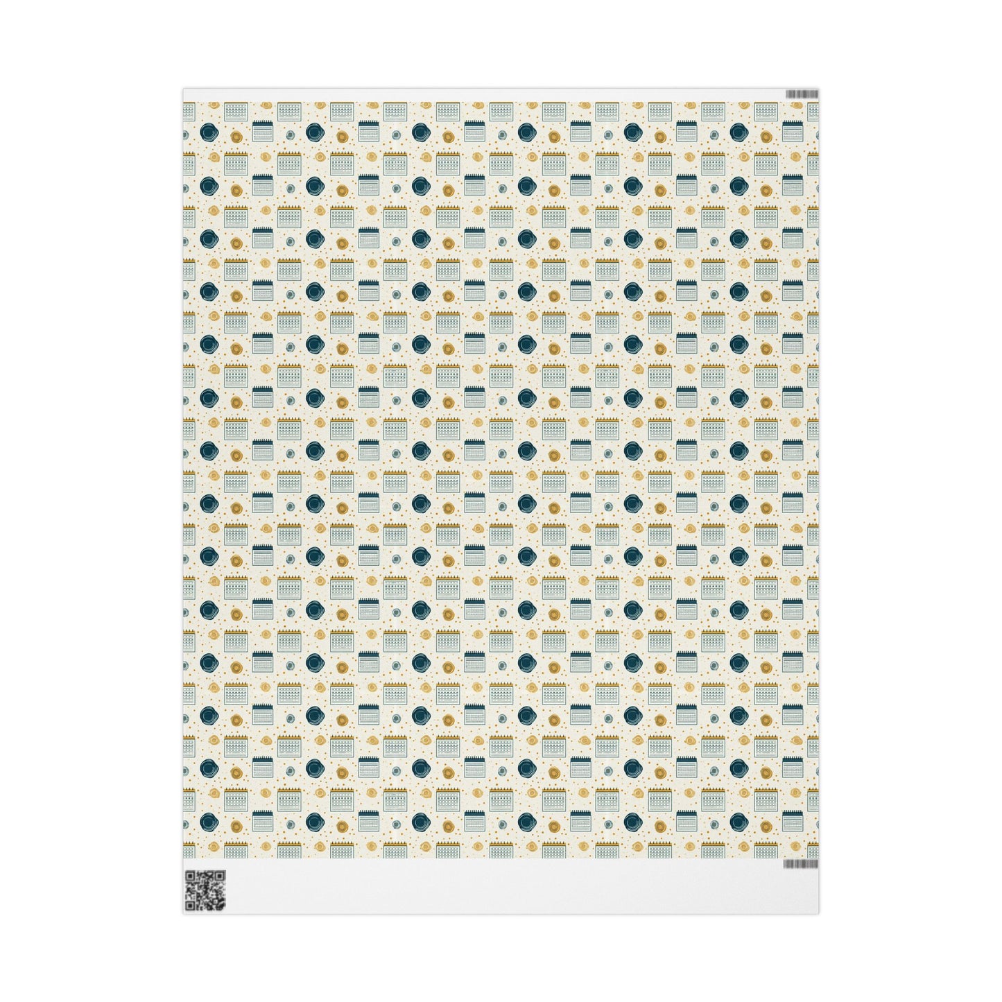 Vintage Analog Calendar Wrapping Paper