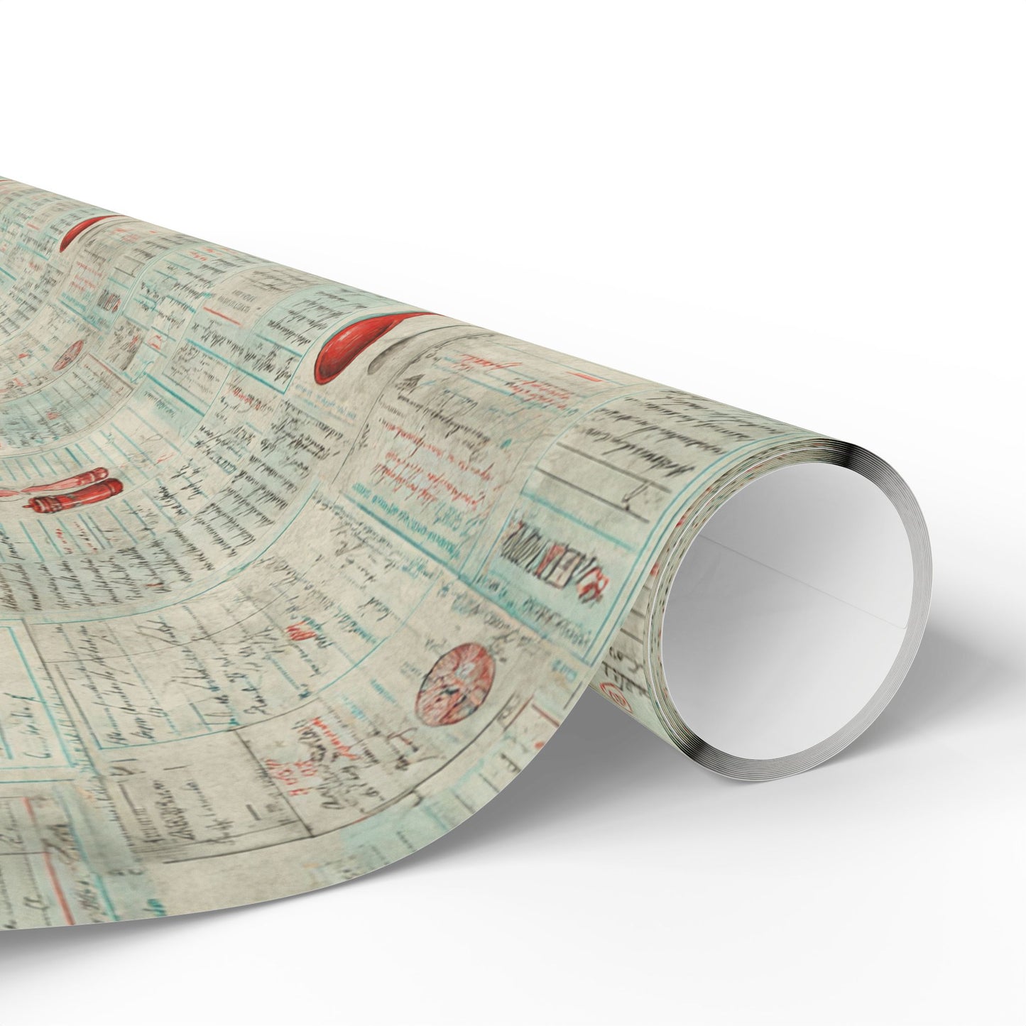 Retro Diner Pattern Wrapping Paper — Menu No. 003