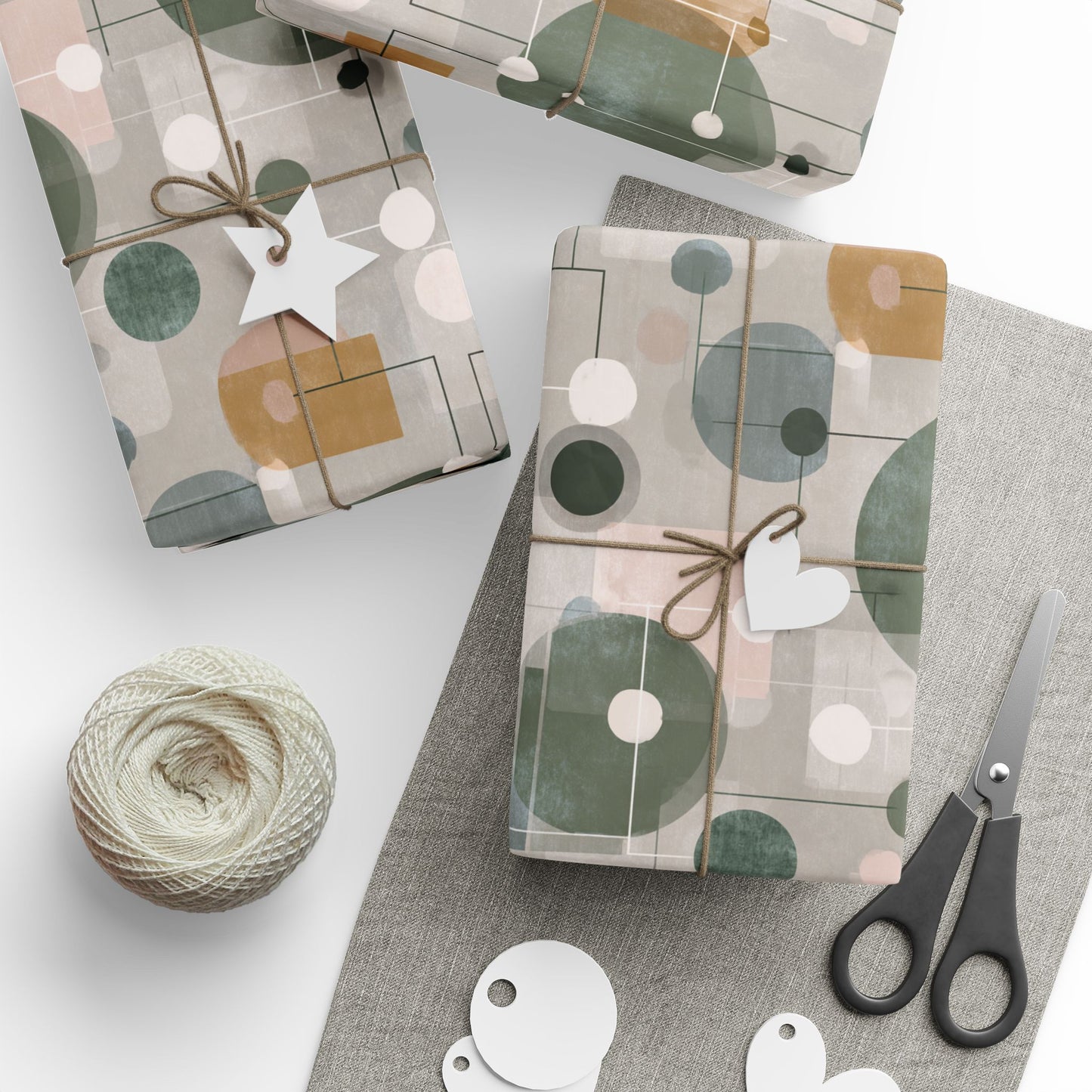 Flowchart Pattern Wrapping Paper — Process No. 003