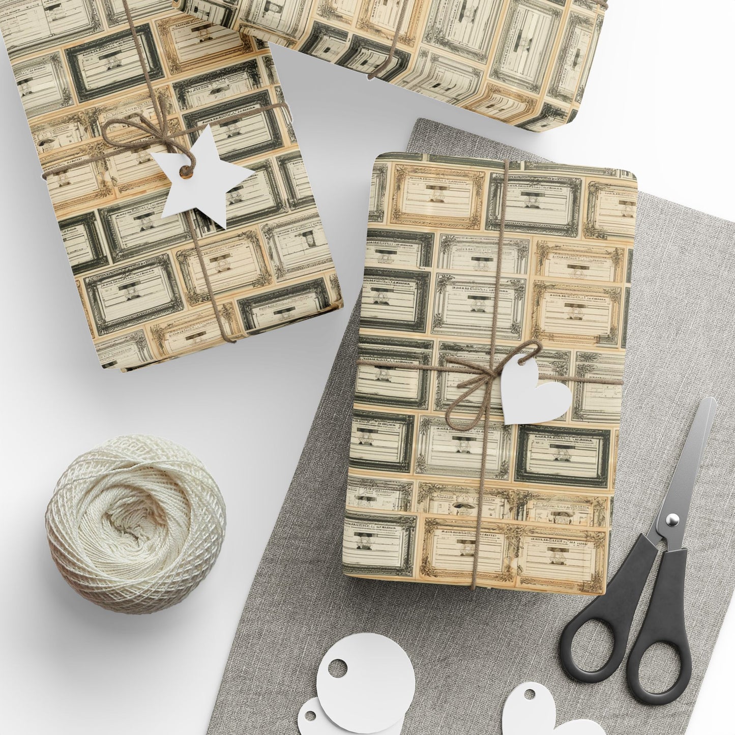 Natural History Specimen Label Wrapping Paper