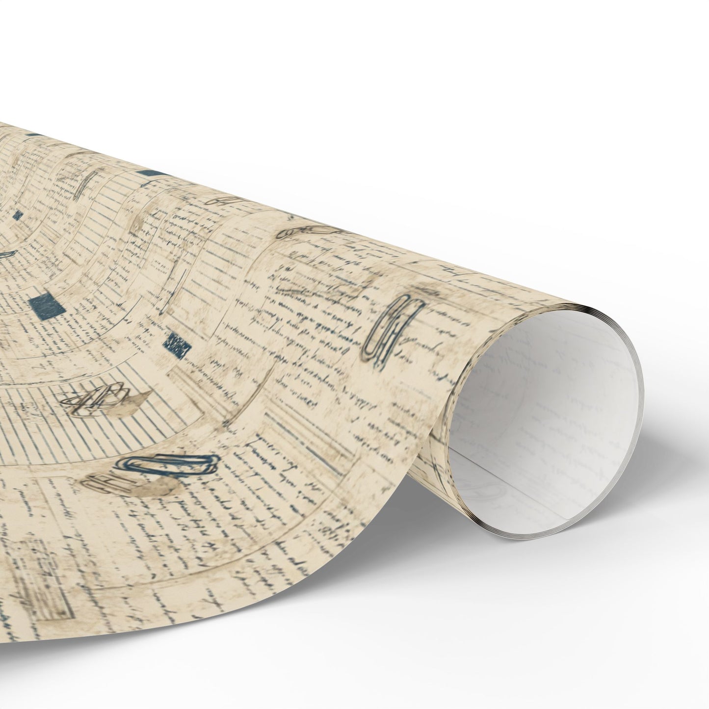 Marginalia & Notes Pattern Wrapping Paper — Page No. 003