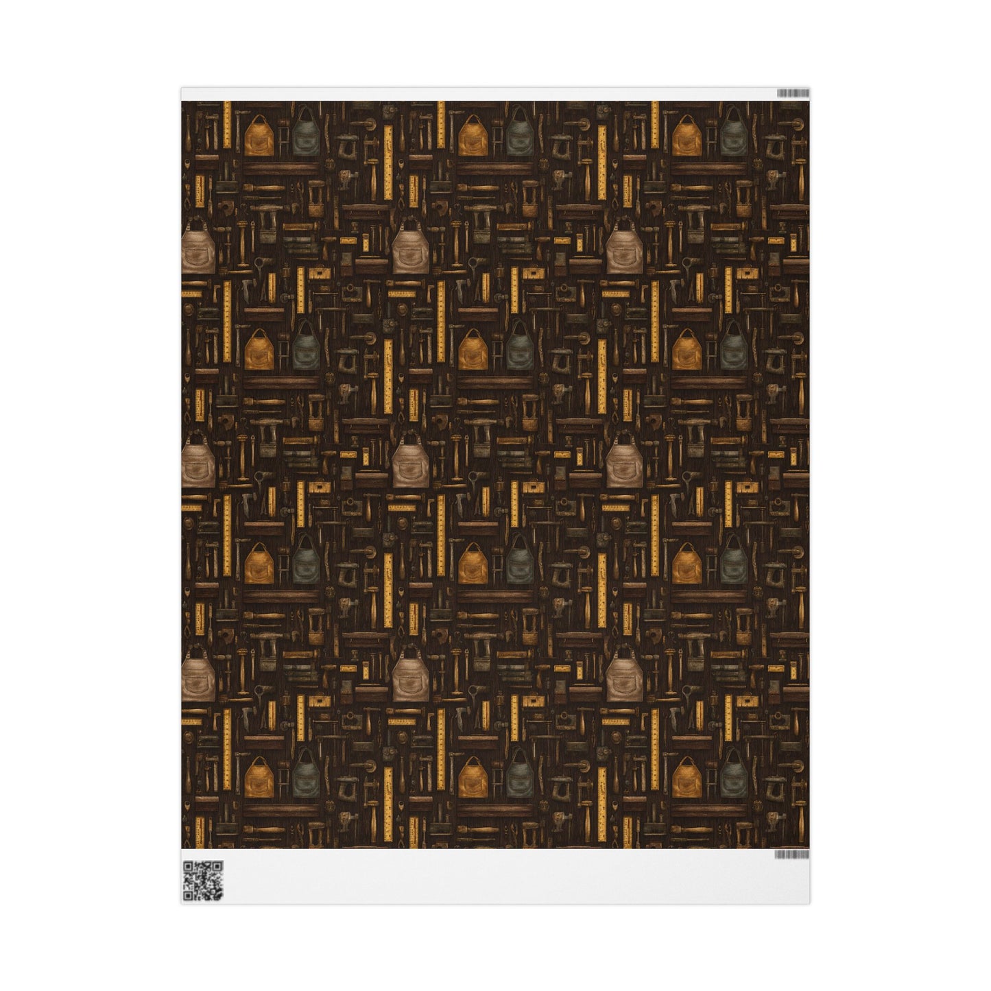 Workshop & Tools Pattern Wrapping Paper — Bench No. 004