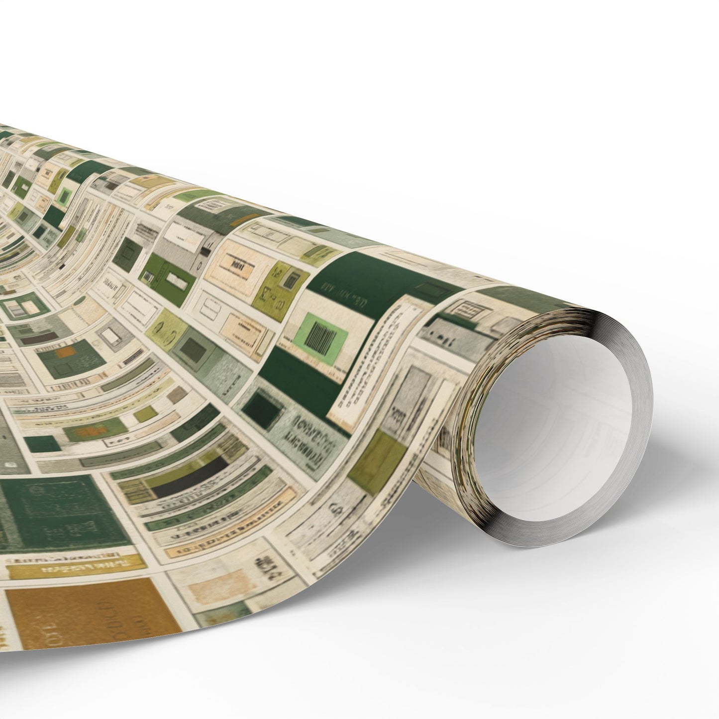 Library & Books Pattern Wrapping Paper — Collection No. 002