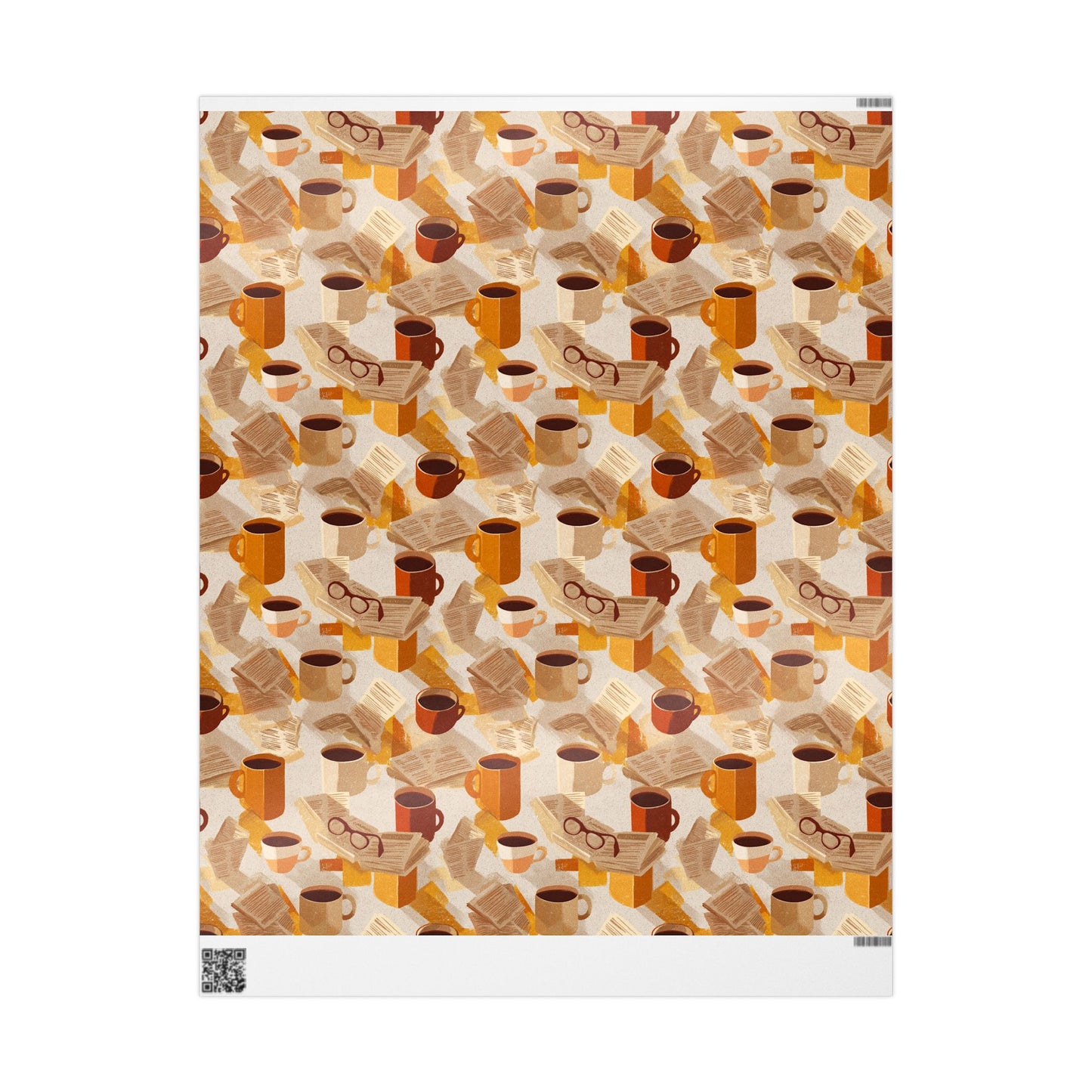 Newspaper Typography Pattern Wrapping Paper — Edition No. 004