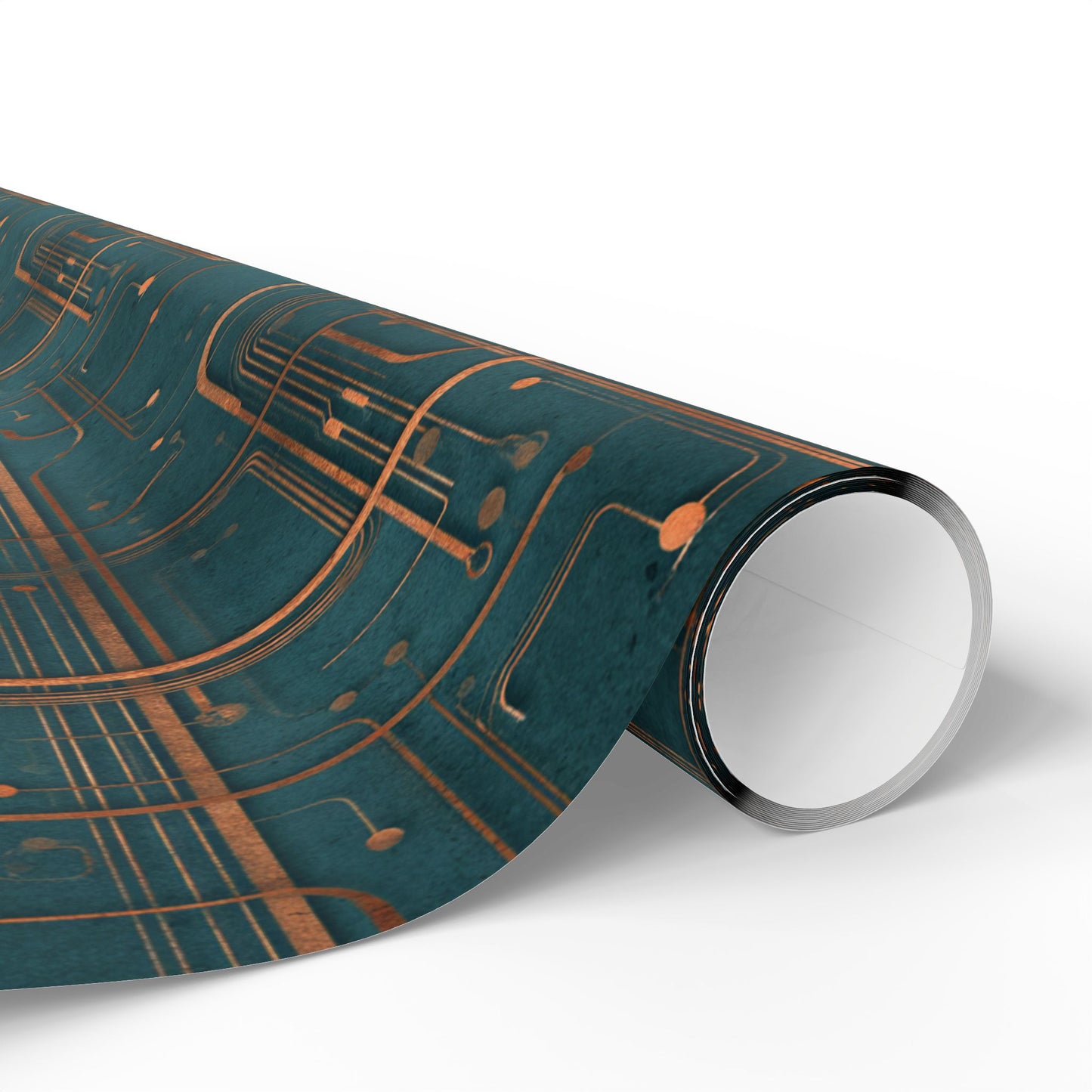 Circuit Board Pattern Wrapping Paper — Trace No. 004