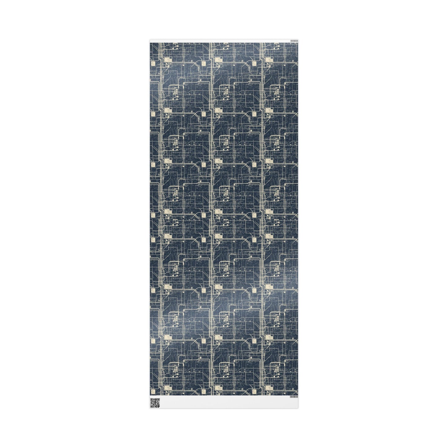 Utility & Infrastructure Map Wrapping Paper — Grid No. 001