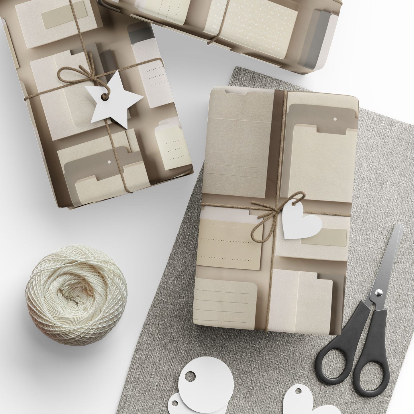 Filing System Pattern Wrapping Paper — Index No. 001