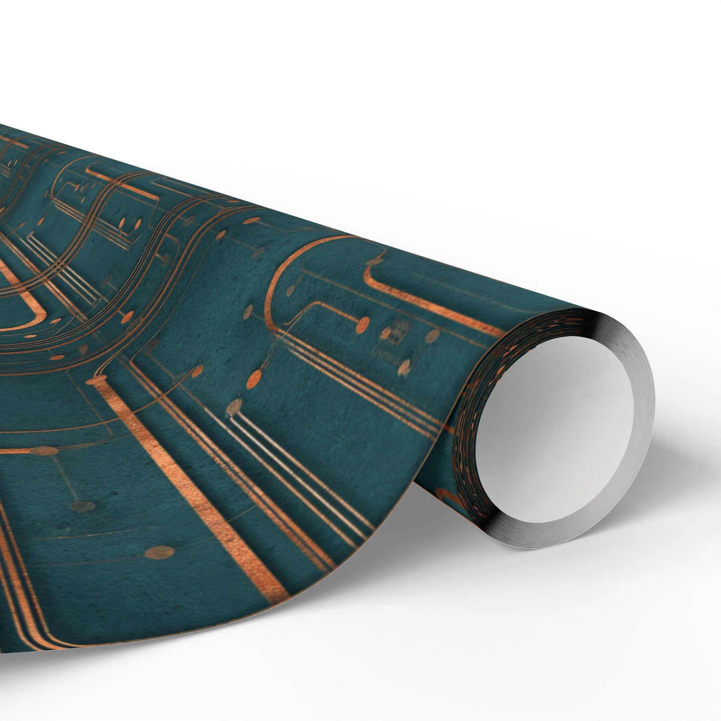 Circuit Board Pattern Wrapping Paper — Trace No. 004