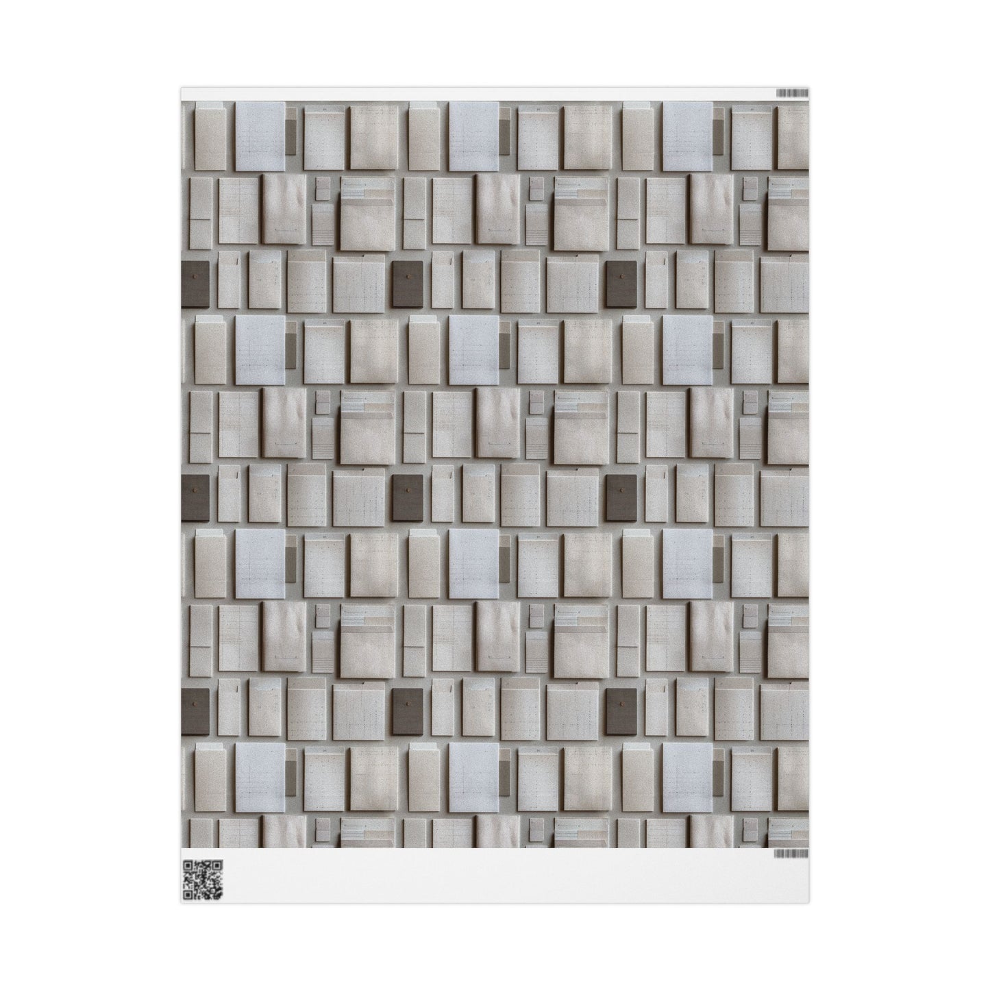 Filing System Pattern Wrapping Paper — Index No. 002