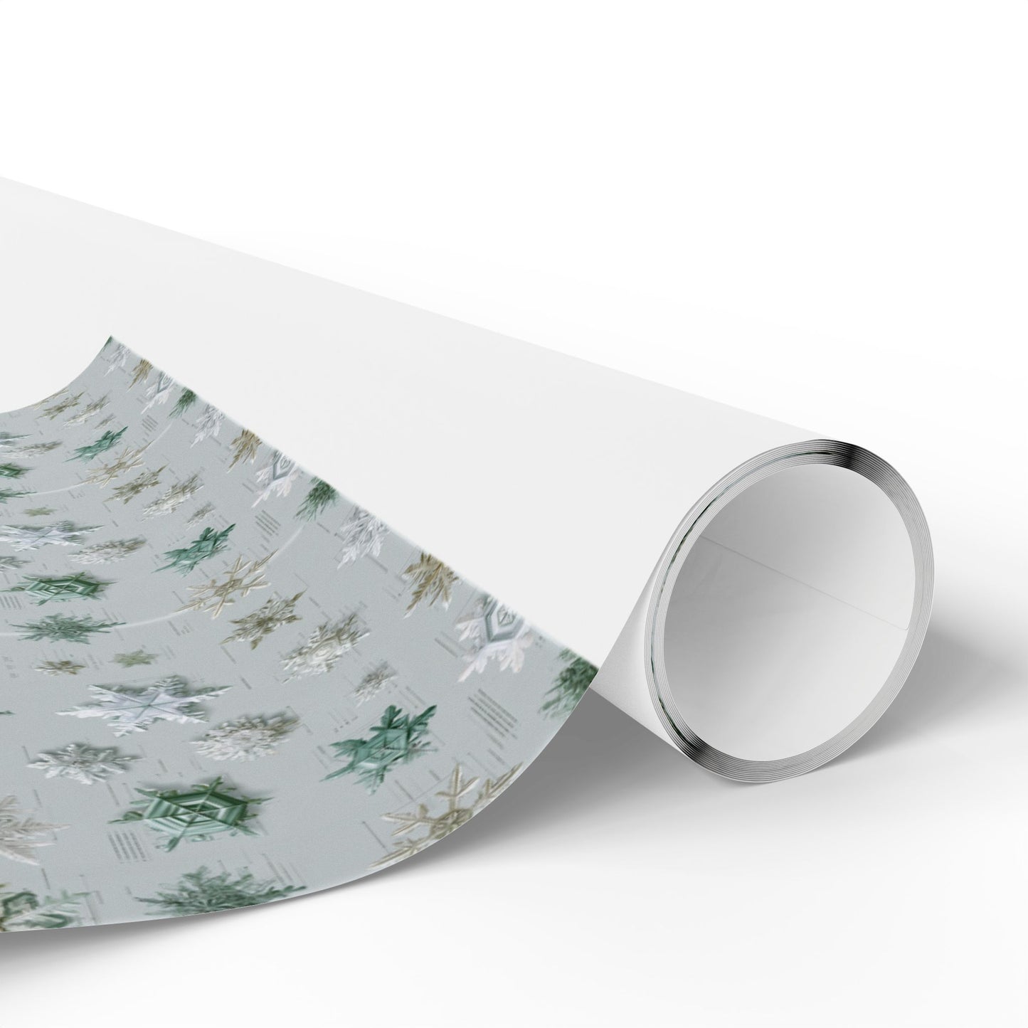 Snowflake Taxonomy Wrapping Paper | Scientific Snowflake Pattern | Winter Gift Wrap