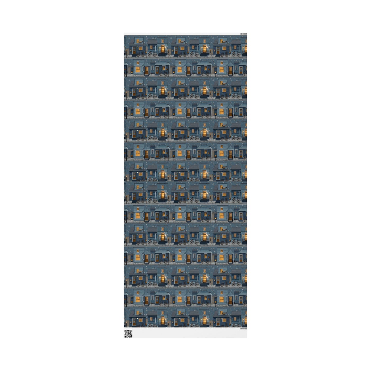 Neighborhood Map Pattern Wrapping Paper — District No. 004