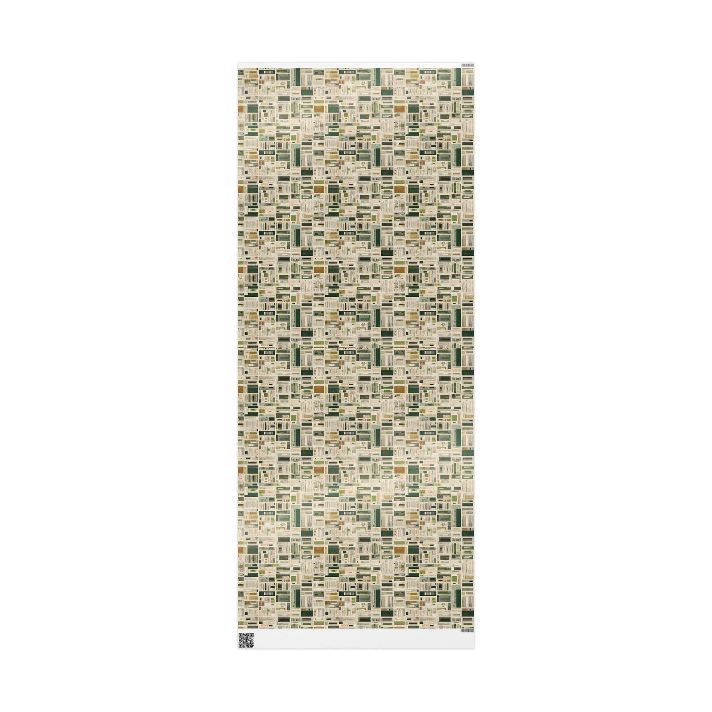 Library & Books Pattern Wrapping Paper — Collection No. 002
