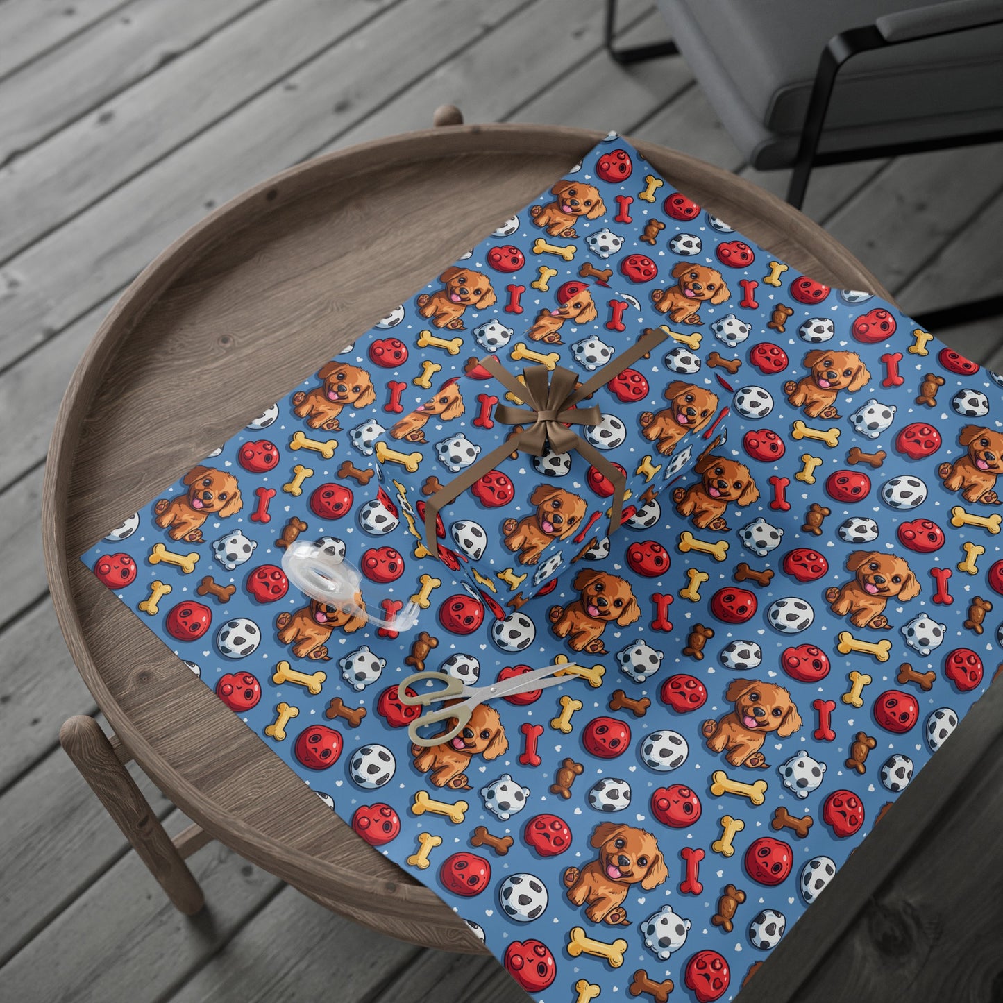 Dog Toys Wrapping Paper