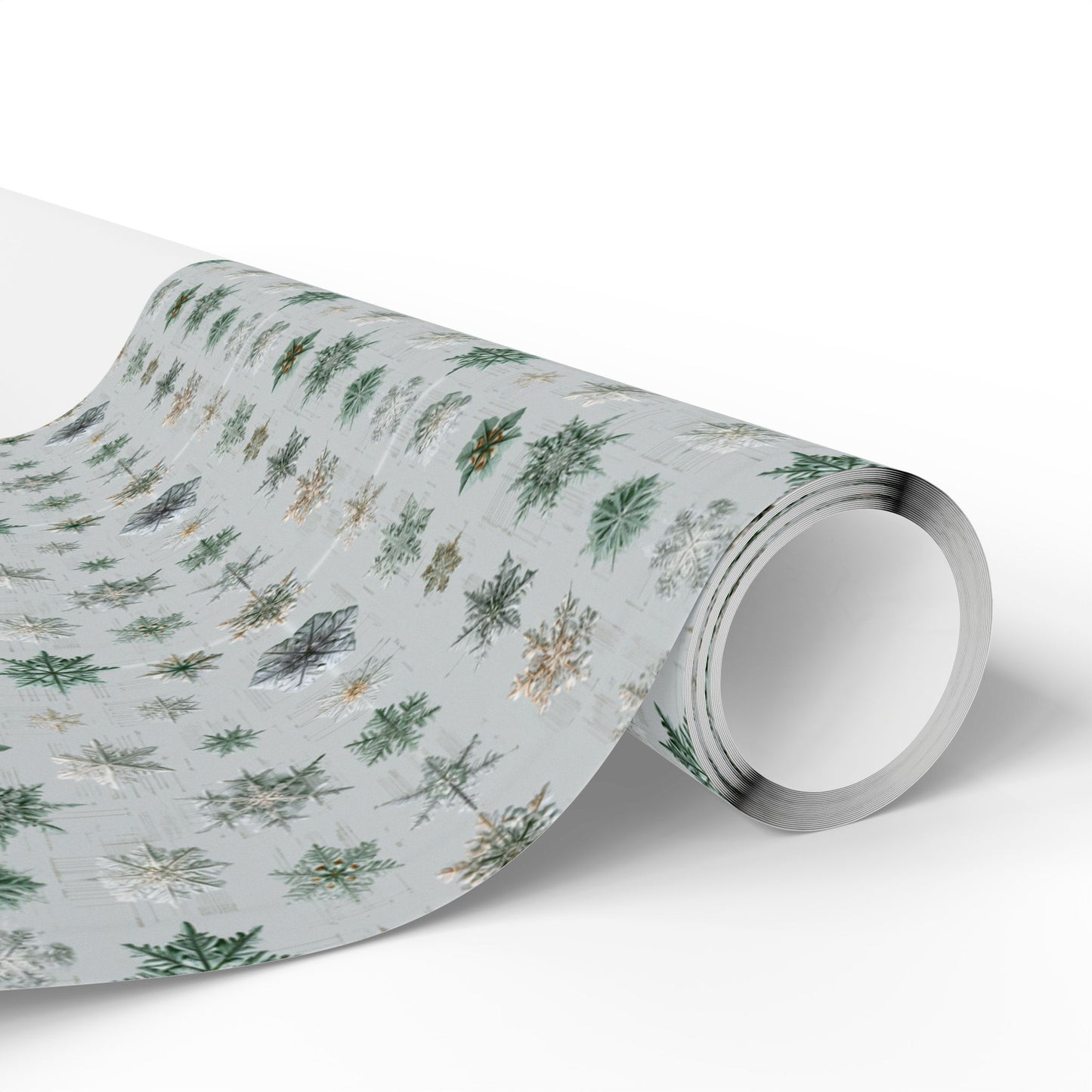 Snowflake Taxonomy Wrapping Paper | Scientific Snowflake Pattern | Winter Gift Wrap