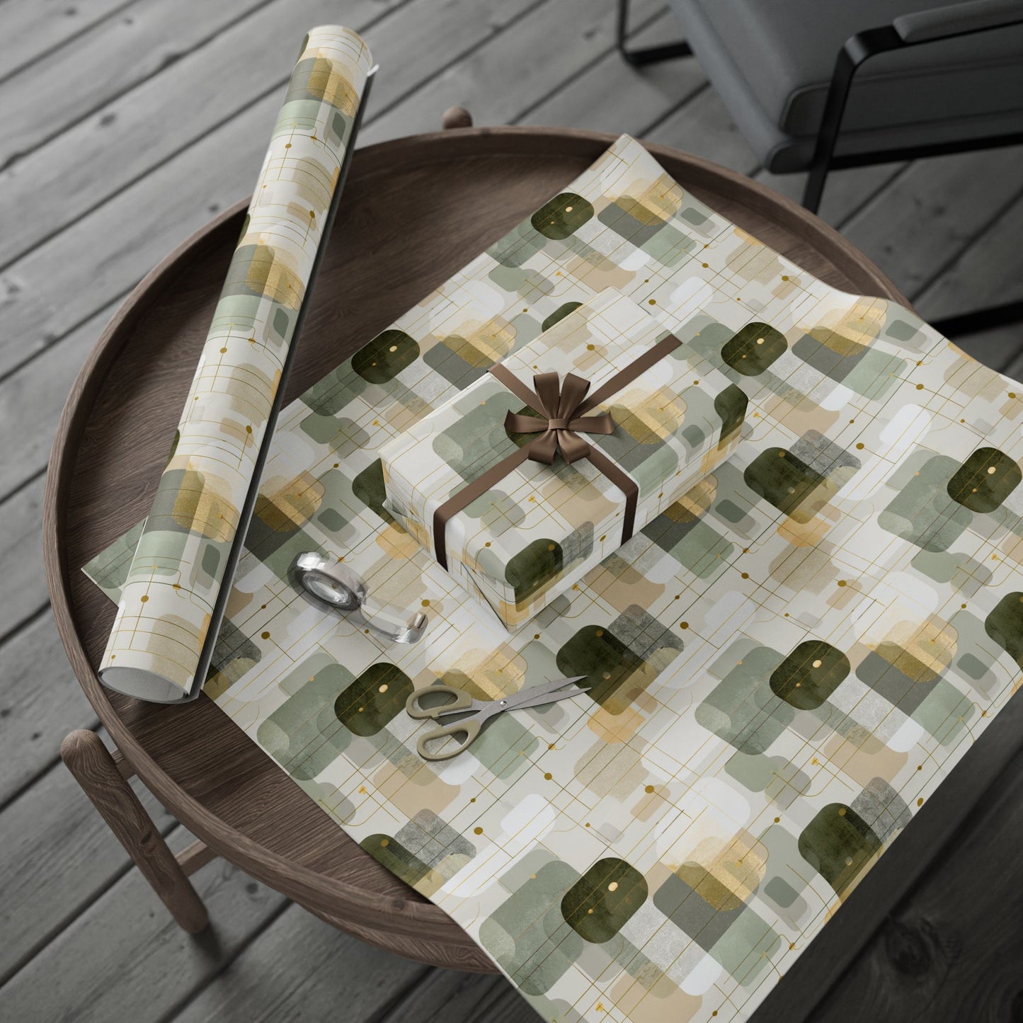 Flowchart Pattern Wrapping Paper — Process No. 004