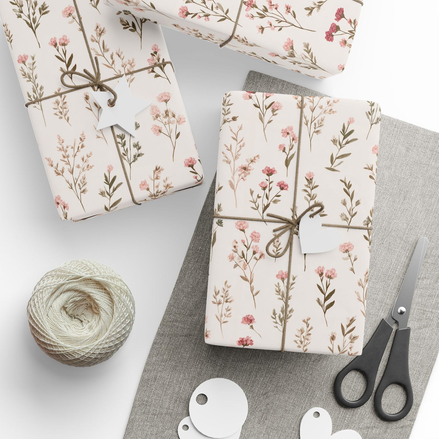 Wildflower Wrapping Paper — Hand-Drawn Spring Botanicals | Floral Gift Wrap