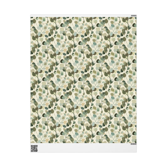 All-Season Botanical Wrapping Paper — Botanical Pattern