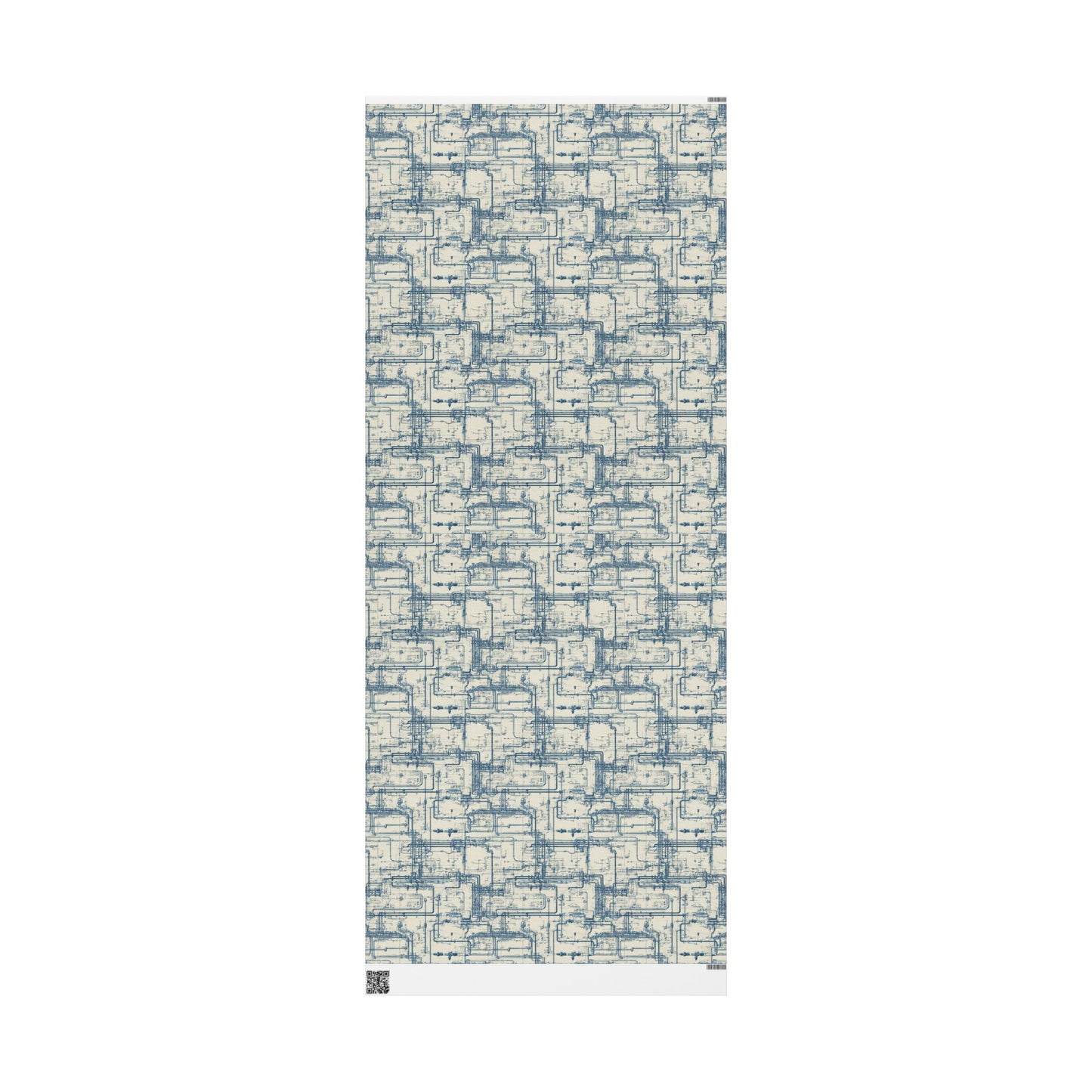 Utility & Infrastructure Map Wrapping Paper — Grid No. 002