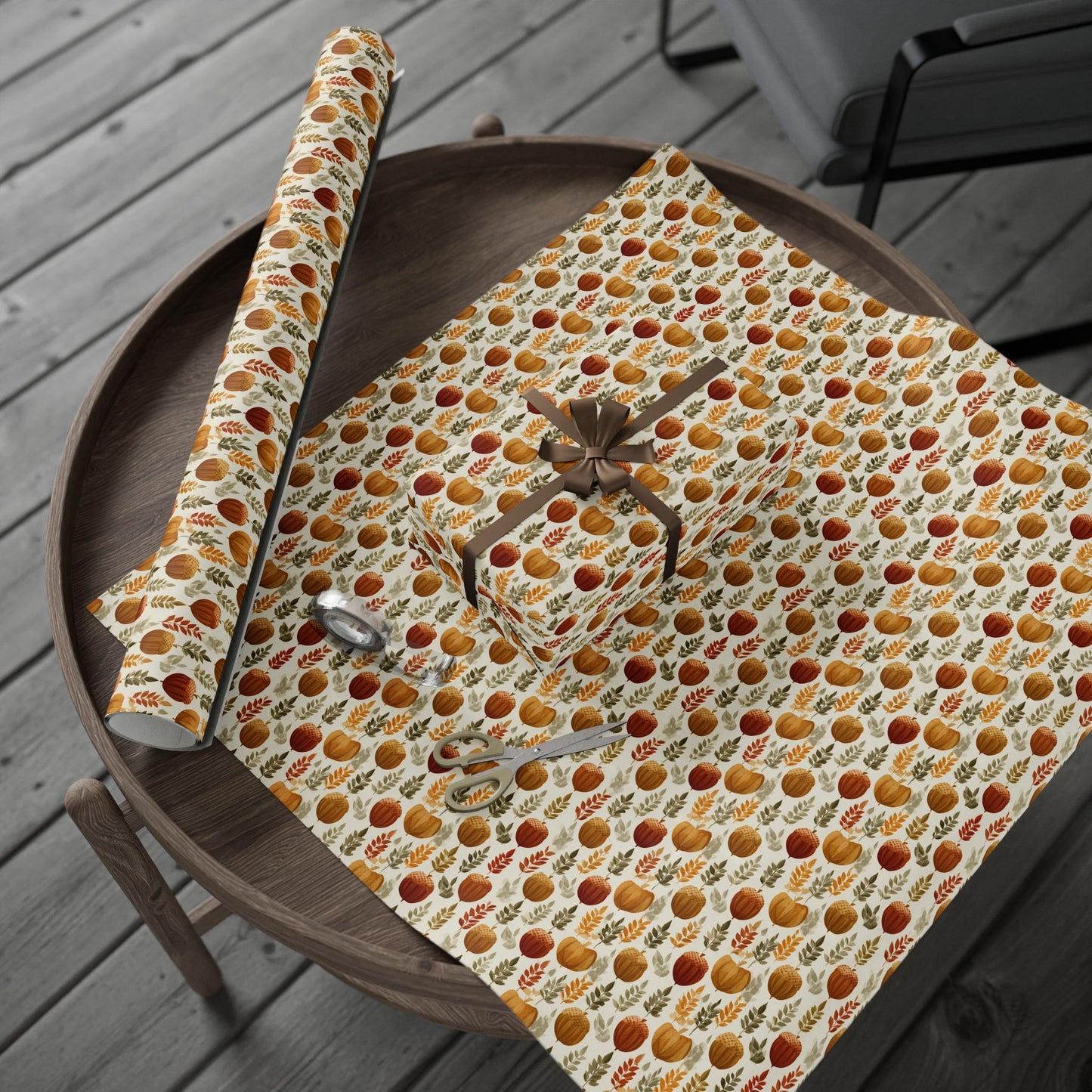 Mid-Century Modern Harvest Wrapping Paper