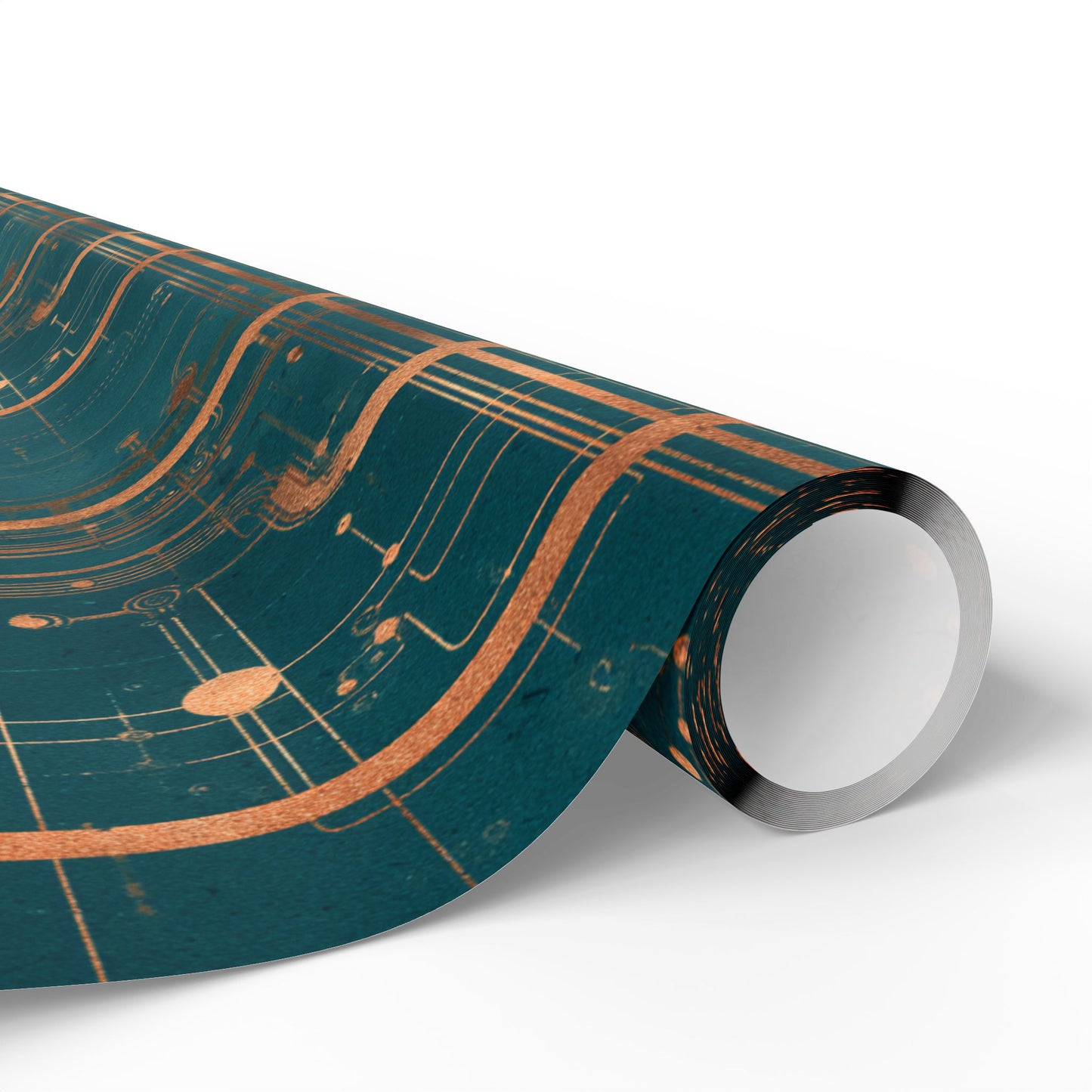 Circuit Board Pattern Wrapping Paper — Trace No. 003
