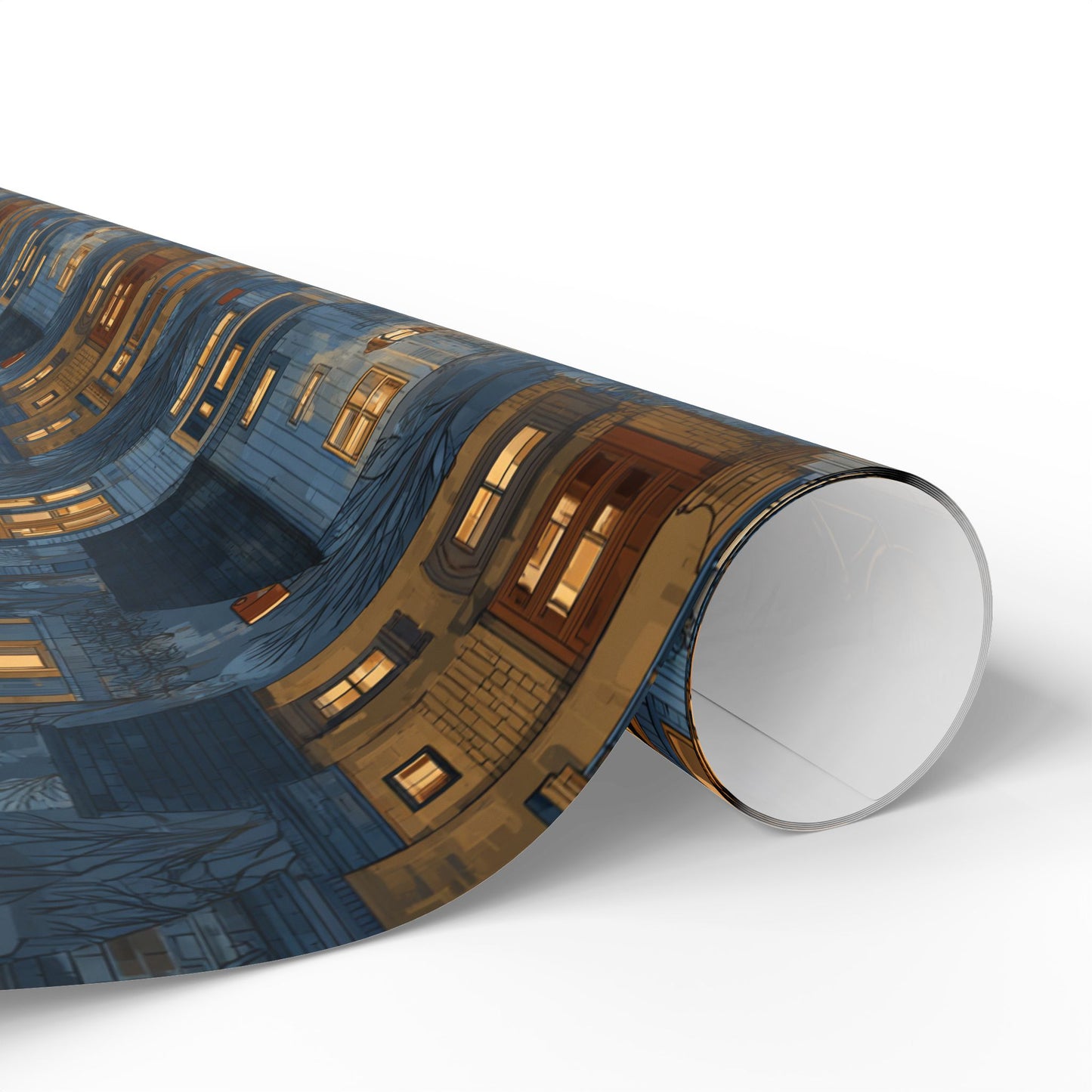 Neighborhood Map Pattern Wrapping Paper — District No. 003