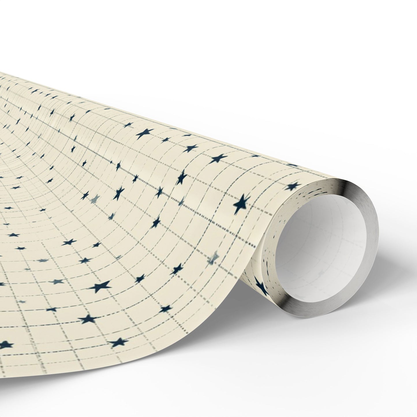 Minimalist Star Grid Wrapping Paper