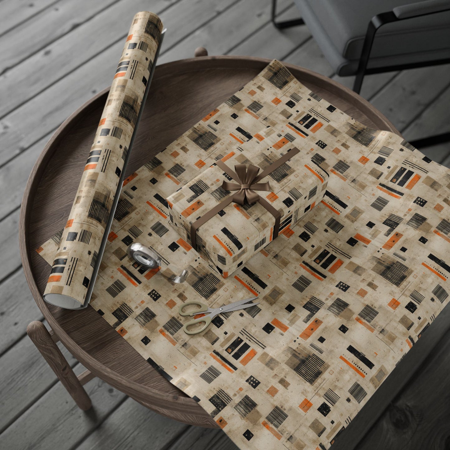 Warehouse & Industrial Pattern Wrapping Paper — Bay No. 001