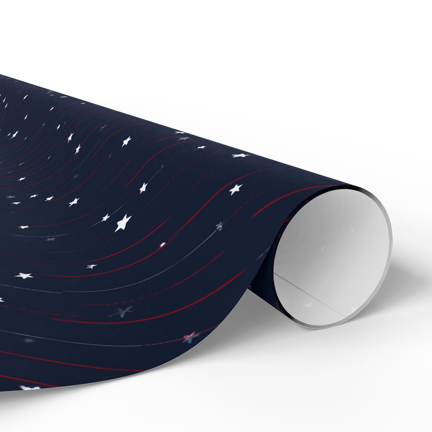 Stars & Stripes Patriotic Wrapping Paper — Red, White & Navy | Independence Day Gift Wrap