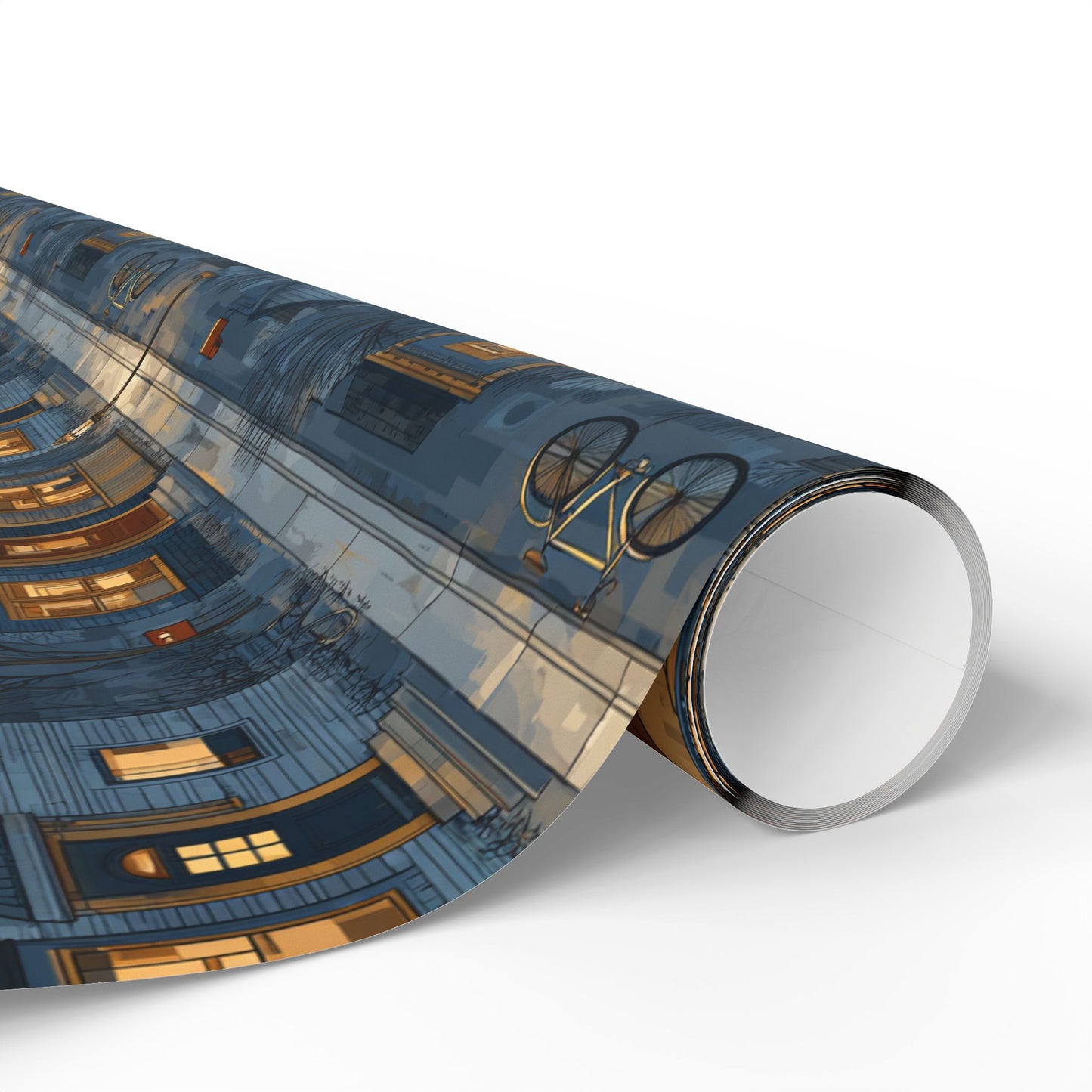 Neighborhood Map Pattern Wrapping Paper — District No. 003